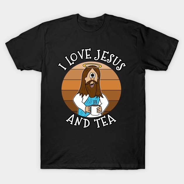 I Love Jesus and Tea Christian Church Funny T-Shirt by doodlerob